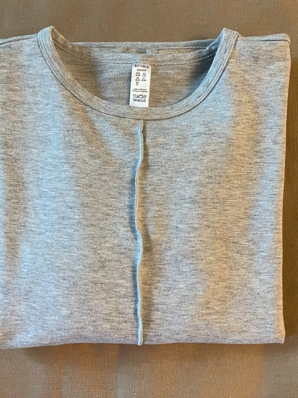 SPANX Perfect Length Dolman Sweatshirt Top Sz S 3/4 Sleeve Athleisure Lounge Gym - Picture 12 of 12